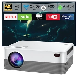 XGODY WiFi Projector Bluetooth Native 1080P FHD 4K 230" Size Video Home Cinema - Picture 1 of 14