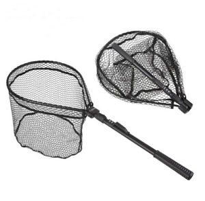 Portable Fly Fishing Net Foldable Lightweight Nylon Fishing Net Aluminum Alloy 