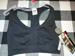 Avia Black Seamless Low Support Racerback Sports Bra Size S (4-6) - Picture 1 of 4