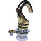 Art Deco Styled Hook for Ceiling Rose and Bulb Holder in Polished Brass Finish