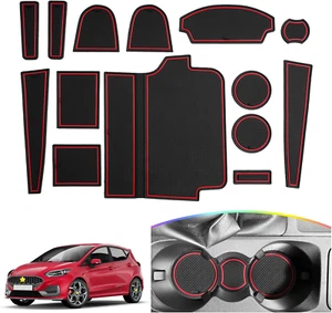 Tappetino in Gomma per Ford Fiesta MK8 2017-2023 2024 Tappetino Antiscivolo per - Foto 1 di 12