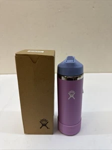 Hydro Flask Kid's Wide Mouth Water Bottle with Straw Cap & Boot, 18 oz - Anemone - Picture 1 of 3