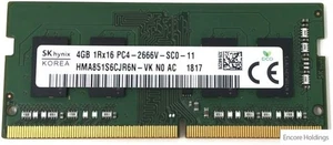 Hynix 4GB Laptop Memory Module - 1Rx16 - DDR4 - 2666 MHz - 1.2 HMA851S6DJR6N-VK - Picture 1 of 1