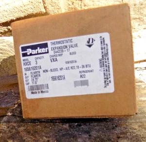 Válvula de expansión térmica Parker Hannifin 3 toneladas R-22 04239-17 VXA HXCE - Imagen 1 de 2