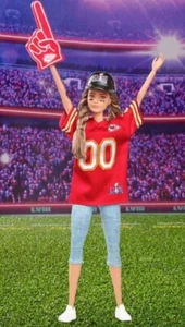 Muñeca Mattel Creations Barbie NFL Super Bowl LVIII Campeona Kansas City Chiefs - Imagen 1 de 5