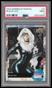 2024 UD Women of Marvel #12 Black Cat- PSA 9 MINT - NEWLY GRADED - Picture 1 of 2