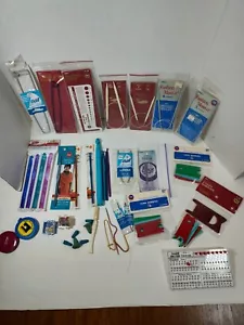 Vtg Lot Knitting Needles Hooks Circular Needles Accessories And Bag RESERVED - Picture 1 of 8