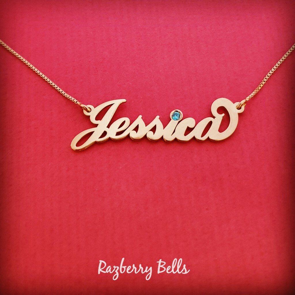 Solid 14k Gold Real Gold Jessica Name 