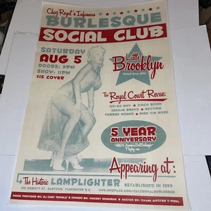 Lamplighter Vancouver B.C. Burlesque Show- Art Print - Picture 1 of 3