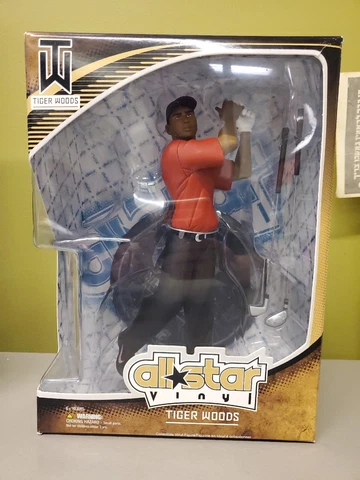 NEW In Box - Tiger Woods Upper Deck Over sized All Star Vinyl Action Figure 2009 Cover