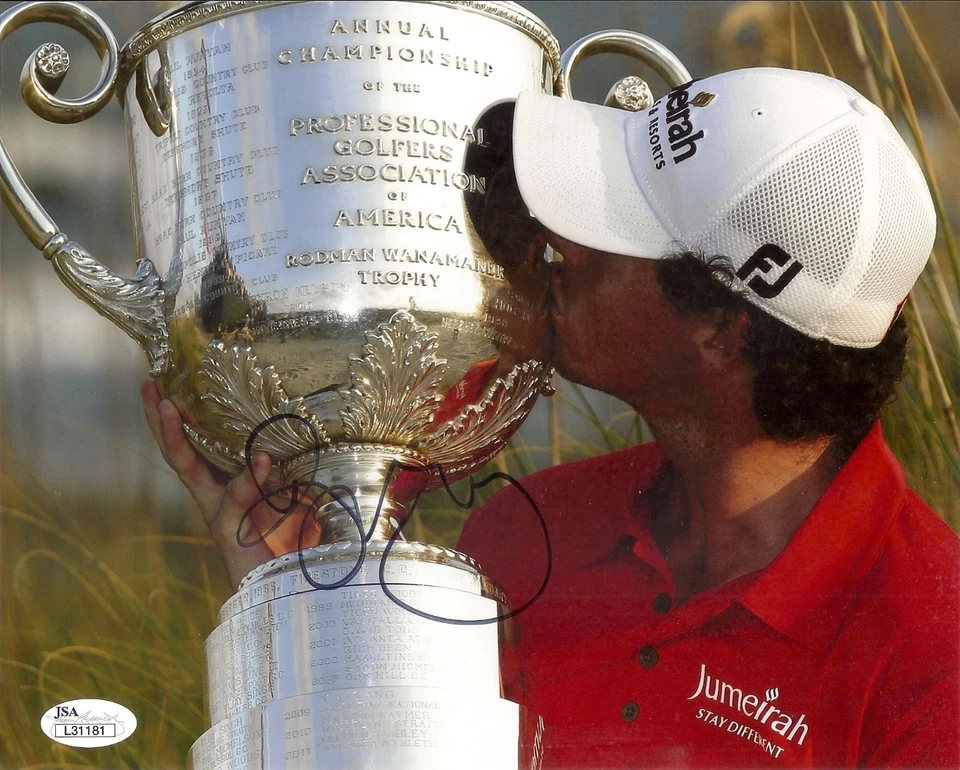 ФОТОГРАФИЯ ЗВЕЗДЫ ГОЛЬФА RORY MCILROY PGA С АВТОГРАФОМ 8X10 С СЕРТИФИКАТОМ ПОДЛИННОСТИ JSA NO2 - Изображение 1 из 1