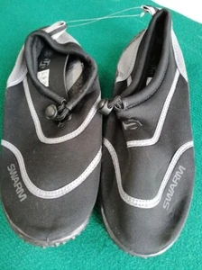 Hard soled neoprene aquashoes black/grey size 8 - Picture 1 of 1