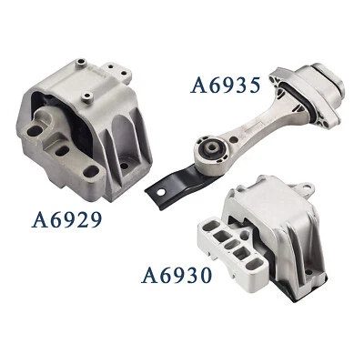 Soporte de motor y transmisión 3 piezas para Volkswagen Beetle l4 1999-2005 1,8 L Foto 1 de 4