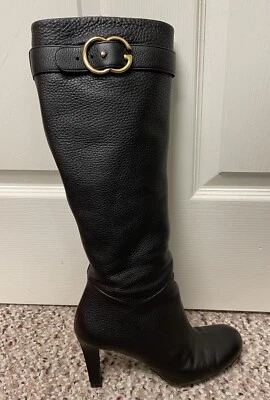 Mujer Bota Amputada Gucci ZAPATO ÚNICO PIE DERECHO SOLO Talla 39 Cuero Negro Foto 1 de 4