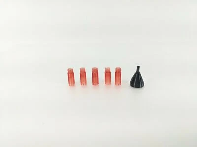 (5) [MKE Flyer] Premium American Flyer PA12A190 Red Smoke Stacks - Image 1 of 4