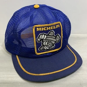 Vintage Michelin Trucker Hat Swingster Full Mesh Patch Cap Made in USA Snapback - Picture 1 of 12