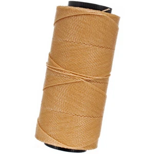 Waxed Brazilian Cord - 144 Meter Spool of 2 Ply Twisted Polyester String / Twine - Picture 1 of 54