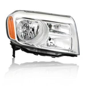 Headlight Headlamp Chrome For 2012 2013 2014 2015 Honda Pilot Halogen Right Side - Picture 1 of 8