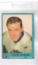 1962-63 Topps Jack Evans Chicago Black Hawks # 26 EX-MT