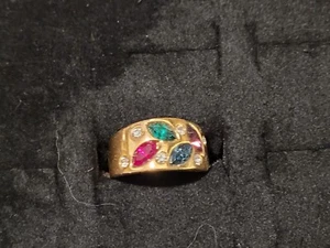Authentic Swarovski Jewelry: Beautiful Ring with Swarovski Crystal Size 6 - Picture 1 of 1