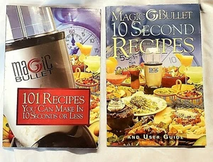 LOT OF 2 MAGIC BULLET 10 SECOND RECIPE BOOKS AND 101 RECIPES IN 10 SECS OR LESS - Picture 1 of 11