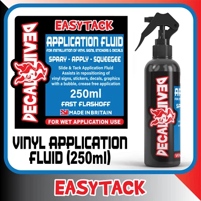 DECAL DEVIL vinyl application fluid liquid decal slide repositioning spray 250ml EasyTack