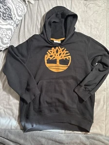 Boys Timberland Black Tree Hoodie Size Large 14/16 Kids Unisex - Picture 1 of 10