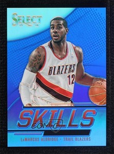 2013-14 Panini Select Skills Blue Prizm /49 LaMarcus Aldridge #27