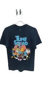 Camiseta Looney Tunes Squad Space Jam Gráfica Negra Cuello Redondo Algodón Pequeña - Imagen 1 de 10