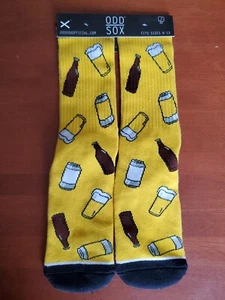 NEW! Odd Sox Beer Design, Size 6-13 (Crew Socks) - Picture 1 of 5