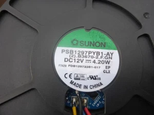 SUNON PSB1297PYB1-AY 12V 4.2W 4PIN TURBO FAN FOR CISCO MERAKI MS120 + OTHERS EC - Picture 1 of 2