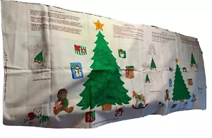 Christmas Tree, Toys Fabric Appliqué Wall Hanging Advent Calendar Cranston 10” - Picture 1 of 7