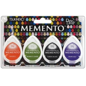 Tsukineko Memento Dye Ink Pads Dew Drops 4/Pkg Jelly Beans - Picture 1 of 1