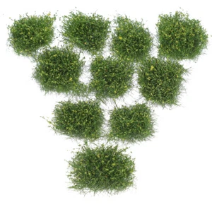 10 Pcs Sand Table Model Grass Micro Scene Artificial Outdoor Natura Turf - Picture 1 of 12
