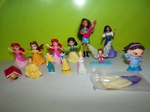 McDONALDS TOYS DISNEY PRINCESS CHARACTER FIGURES ROCKING BARBIE & MORE LOT OF 13 - Picture 1 of 6