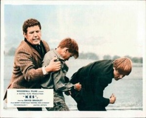 KES COLIN WELLAND DAVID BRADLEY FIGHT SCENE FROM KEN LOACH CLASSIC LOBBY CARD