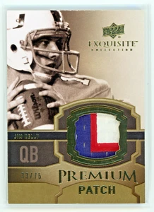 2010 Upper Deck Exquisite Collection Jim Kelly Premium Patch /75 HOF - Picture 1 of 2