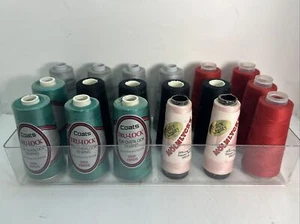 Lot of Coats Tru-Lock Overlock Sewing Thread 3000 Yards And Molnlycke 1000 Yards - Picture 1 of 7