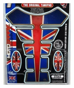 Union Jack Great Britain Universal Motorcycle 3D Gel Tank Pad Protector   - Picture 1 of 1