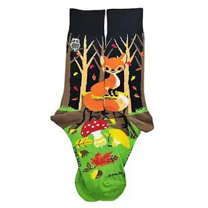 Fox in the Woods Socks from the Sock Panda (Adult Medium) - Picture 1 of 6