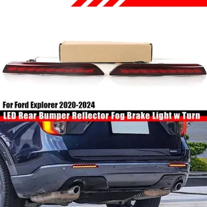 Red LED Rear Bumper Reflector Brake Light Tail Light For Ford Explorer 2020-2024 - Bild 1 von 7