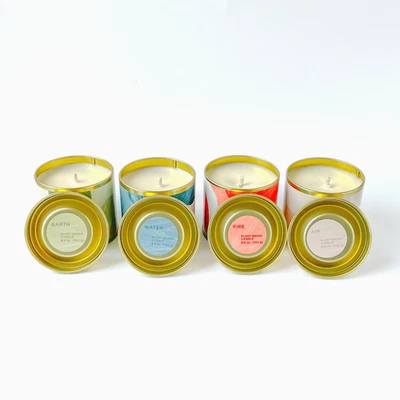 Illume Elements  Tin Scented Candle Set of 4 - Retails $60 - Image 1 of 2