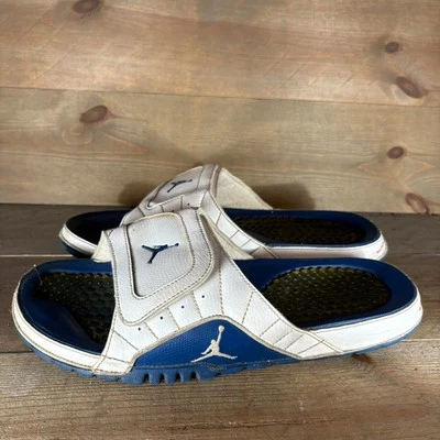 Jordan Hydro 12 Hombre Talla 12 Zapatos Blanco Francés Azul Slide Confort Sandalias Foto 1 de 4
