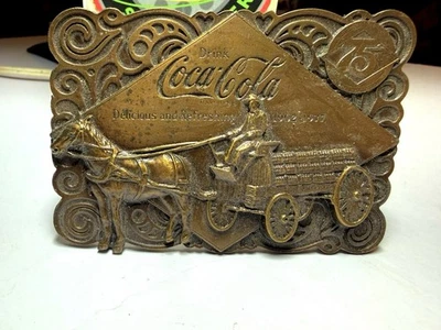 Hebilla de cinturón de latón vintage Coca-Cola Bergamota 1979 Foto 1 de 4