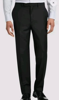 Collections By Michael Strahan Wool Blend Dress Pants Classic Fit Stretch 46x29 - Image 1 of 4
