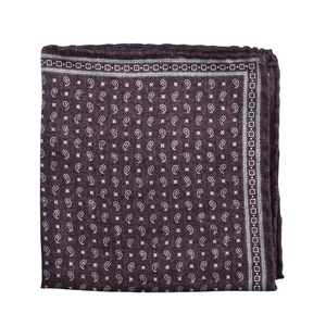 PAÑUELO DE BOLSILLO GEOMÉTRICO 100% SEDA BRUNELLO CUCINELLI HOMBRE - Imagen 1 de 2