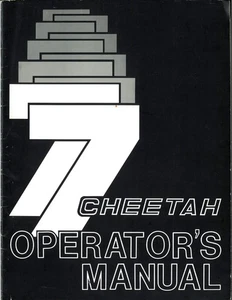 Cheetah Operator's Manual - c1976 - Picture 1 of 6