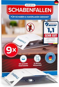 Patronus Schabenfalle [9 Stück] mit effektiven &amp; giftfreien Ködertabletten,  - Bild 1 von 9