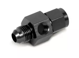 Earl's AT100199ERL BLACK -6 MALE TO -6 FEMALE GAGE ADAPTER w/1/8" NPT @SPEEDTECH - Foto 1 di 1