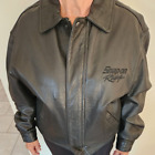 Veste manteau style bombardier en cuir véritable Snap On Tools TAILLE : PETITE